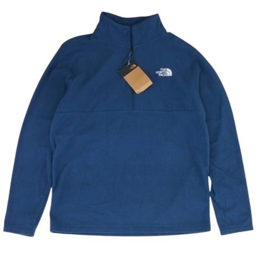 The North Face Mens Pullover Fleece Glacier Jacket Blue Medium NWT